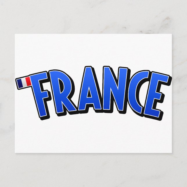 Cartão Postal Viva França! (Frente)