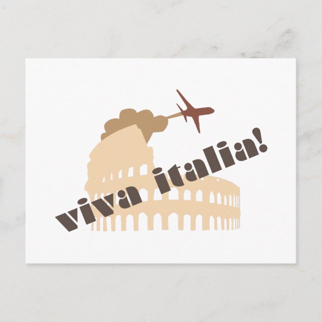 Cartão Postal Viva Italia (Frente)