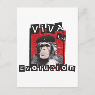 Cartão Postal Viva la Evolucion Ape