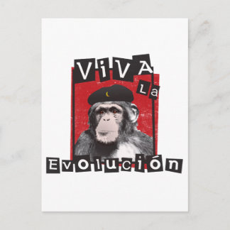 Cartão Postal Viva la Evolucion Ape