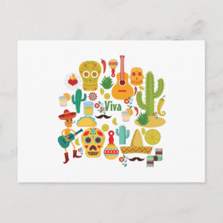 Cartão Postal viva méxico