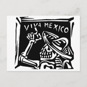 Cartão Postal Viva México - O "Dia dos Mortos" do México