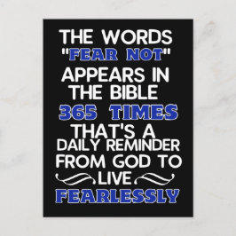 Cartão Postal Viva sem medo