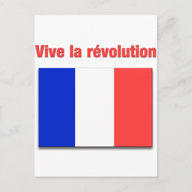 Cartão Postal Vive la révolution (Frente)