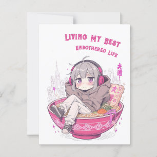 Cartão Postal Vivendo Minha Melhor Vida Incomodada