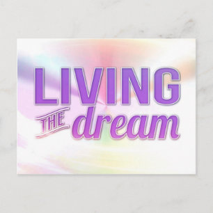 Cartão Postal Vivendo o sonho em um passado sonhador