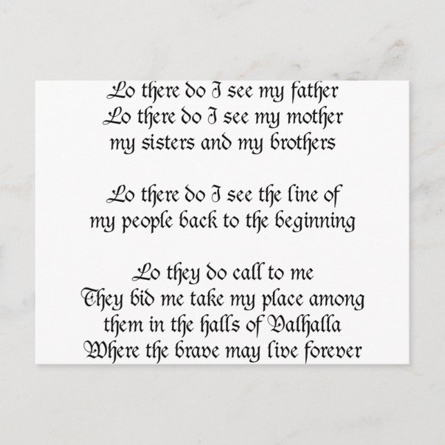 Cartão Postal Vivendo Oração Lá Eu Vejo Meu Pai (Frente)