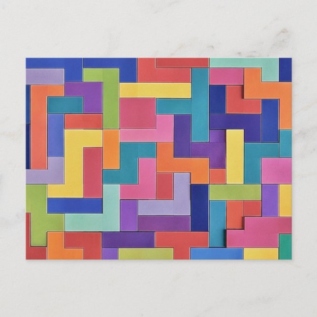 Cartão Postal Vivid Grid (Frente)