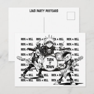 Cartão Postal Vizinho Amigável Ruído Excessivo Reduz Mensagem 