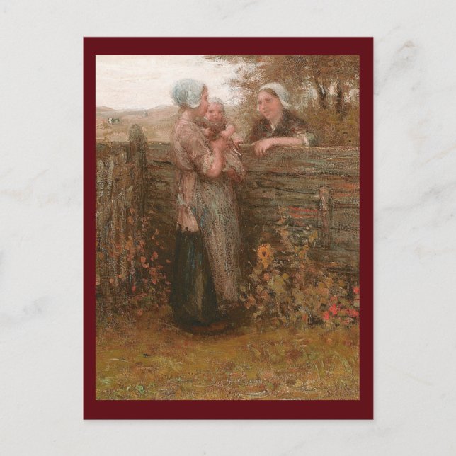 Cartão Postal Vizinhos visitando a cerca (Frente)