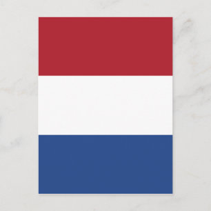 Cartão Postal Vlag van Nederland - Bandeira dos Países Baixos