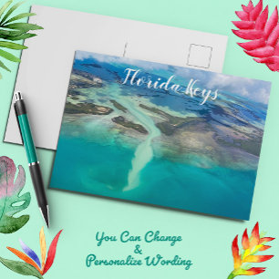 Cartão Postal Voando acima de Key West Florida