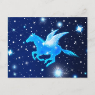 Cartão Postal Voando Pegasus