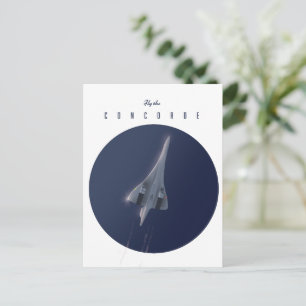 Cartão Postal Voar O Poster de viagens Concorde