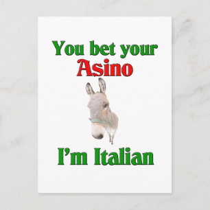Cartão Postal Você Aposta Seu Traseiro Que Sou Italiano