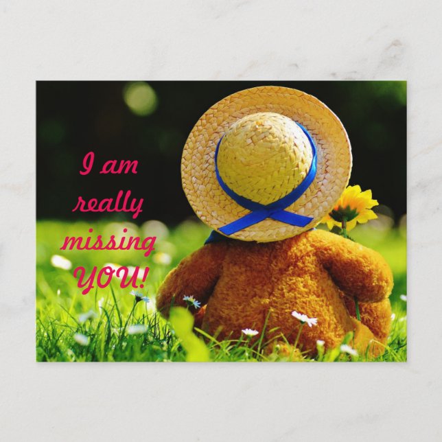 Cartão Postal Você Ausente Critter (Frente)