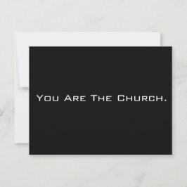 Cartão Postal Você É A Igreja