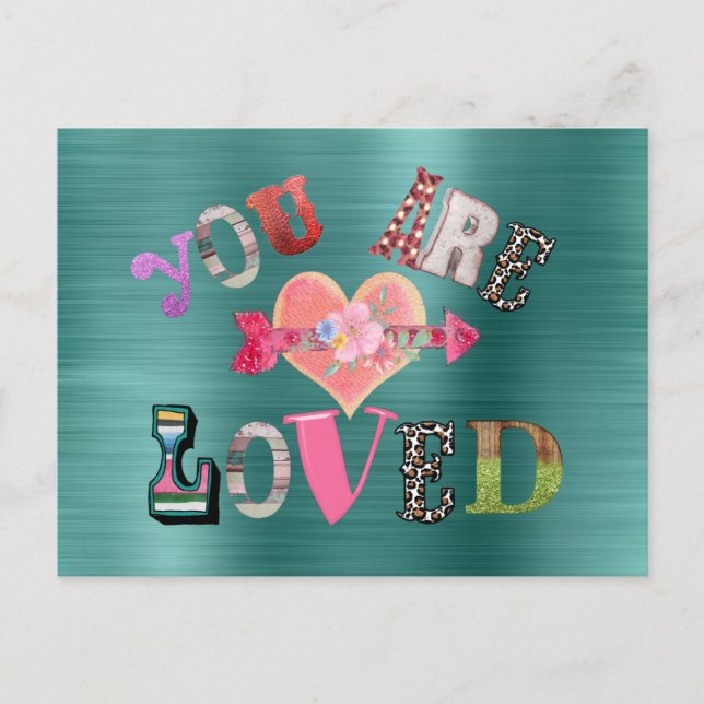 Cartão Postal Você é amado (Frente)