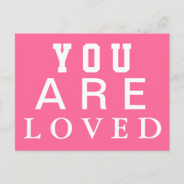 Cartão Postal Você é amado - inspira - motiva - encoraje