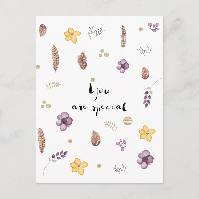 Cartão Postal Você é especial (Frente)