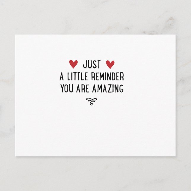 Cartão Postal Você é incrível (Frente)