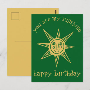 Cartão Postal Você é meu sol NASCIMENTO FELIZ PERSONALIZADO