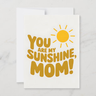 Cartão Postal Você É Minha Mãe Solar! Dia das Mães