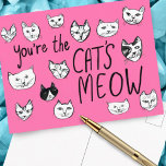 Cartão Postal Você é o cartão-postal de Gatinhos Gelados de Maçã<br><div class="desc">VOCÊ É O MEOW DO GATO! Adicione seu próprio texto ou use-o como arte de parede em um quadro ou preso a um corkboard. Seria divertido para um quarto infantil, como cartão postal de aniversário, ou para iluminar o dia de alguém! Você também pode escolher uma cor de fundo. Veja...</div>