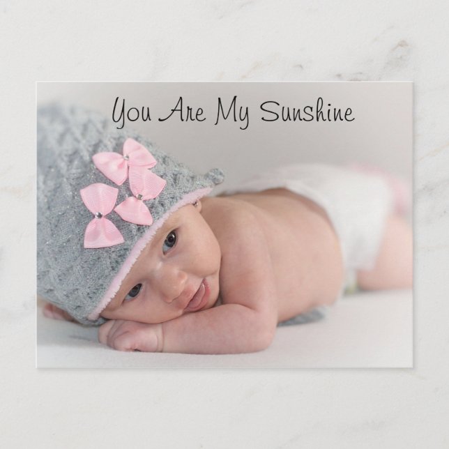 Cartão Postal Você É O Meu Cartão-Postal De Foto Sunshine (Frente)