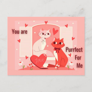 Cartão Postal Você é Purrfeito para Mim 