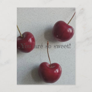 Cartão Postal Você É Tão Doce Cherry