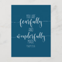 Você É Temerosa e Maravilhosamente, Salmo 139:14