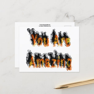 Cartão Postal Você é um Abstrato incrível