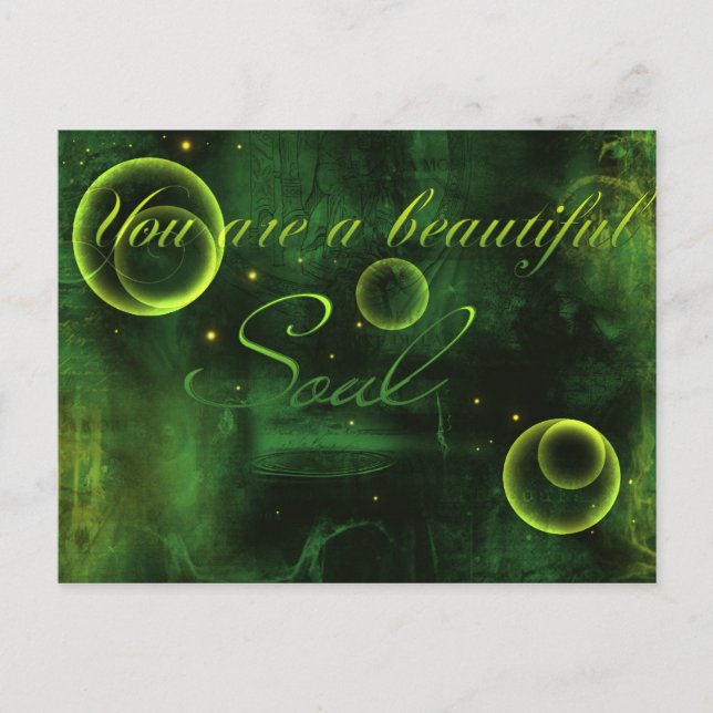 Cartão Postal Você É Uma Linda Alma (Frente)