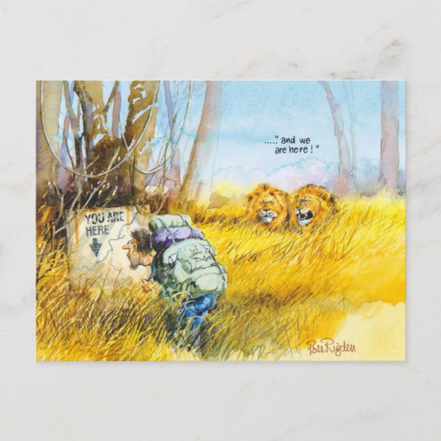 Cartão Postal Você está aqui (Frente)