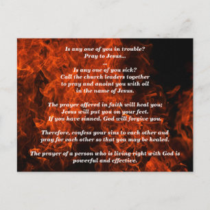 Cartão Postal Você está doente? Então ore Tiago 5:13-16