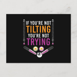 Cartão Postal Você está Indo Inclinando o Arcade de Pinball