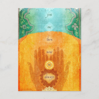 Cartão Postal Você Eu Então Agora Nós Sempre