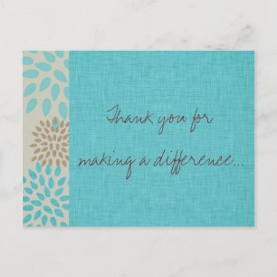 Cartão Postal Você faz a diferença
