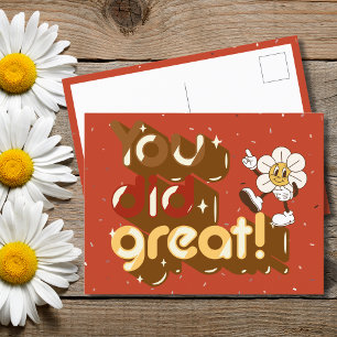 Cartão Postal Você Fez Muito Bem Retro