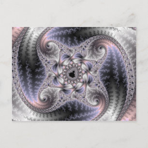 Cartão Postal Você Gira-Me Com Arte Fractal