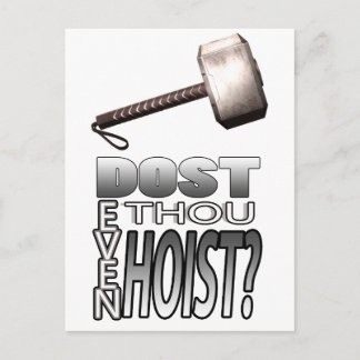 Cartão Postal Você levanta?