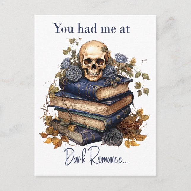 Cartão Postal Você me conquistou com Dark Romance (Frente)