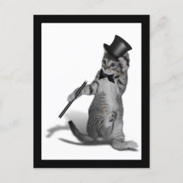 Cartão Postal Você me faz sentir como Dançando! Tap Dancing Cat