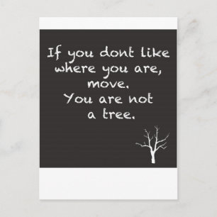 Cartão Postal Você NÃO é uma árvore
