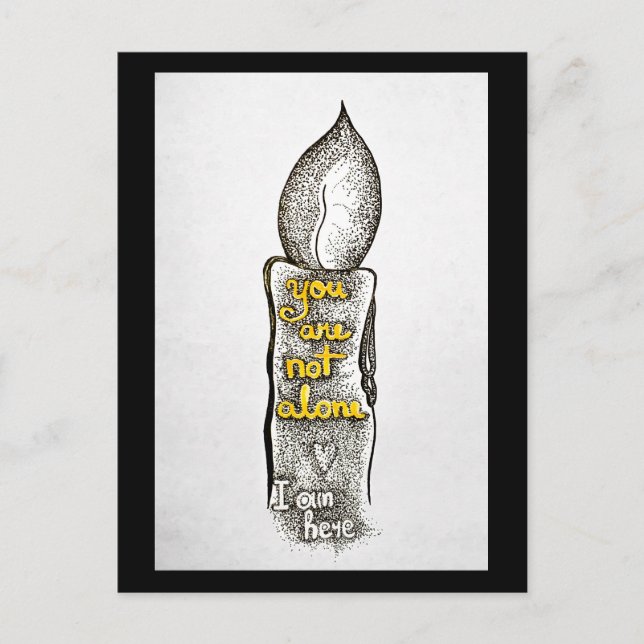 Cartão Postal Você não está sozinho, eu estou aqui (Frente)