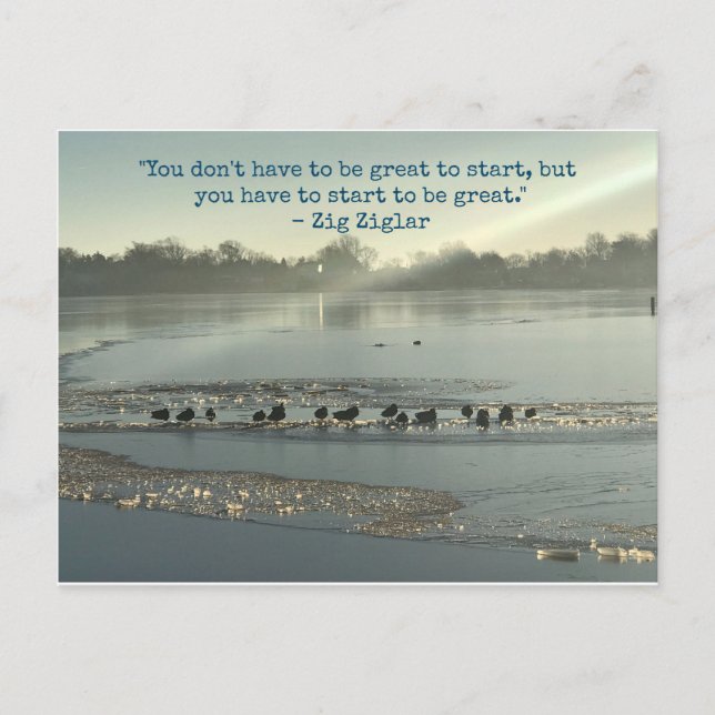 Cartão Postal Você não precisa ser Excelente (Frente)