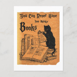 Cartão Postal Você Nunca Pode Ter Muitos Livros Brancos