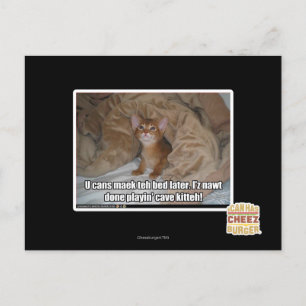 Cartão Postal Você pode dormir mais tarde.