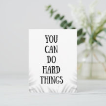 você pode fazer coisas difíceis